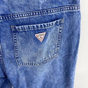 Guess tomboy light wash button fly frayed edge distressed jeans womens 26